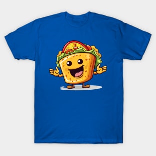 kawaii Taco cehees T-Shirt cute potatofood funny T-Shirt